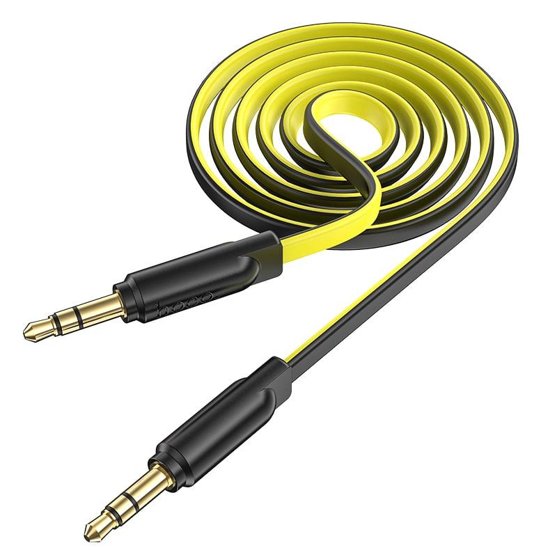 Кабель 3,5 на 3,5 HOCO UPA16 mini jack 3,5 mm AUX audio cable | 1M |. Yellow, фото 1