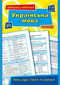 Довідник у таблицях. Українська мова. 7–11 класи  - Таровита І. О. - УЛА (103962)