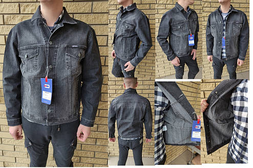 Куртка чоловіча джинсова стрейчева на гудзиках DIFFER, Туреччина, фото 2