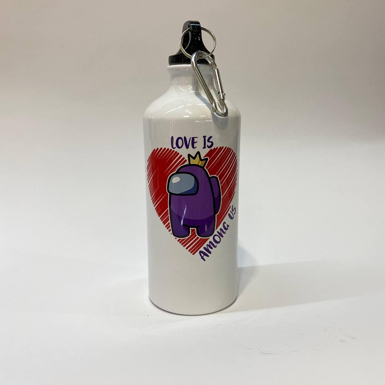 Фляга спортивна з карабіном "Among Us Амонг Ас" від KLik Print, фото 1