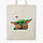 Еко сумка Грогу Бейбі Йода (Grogu Baby Yoda The Mandalorian) (9227-3522-BG) бежева з широким дном, фото 2