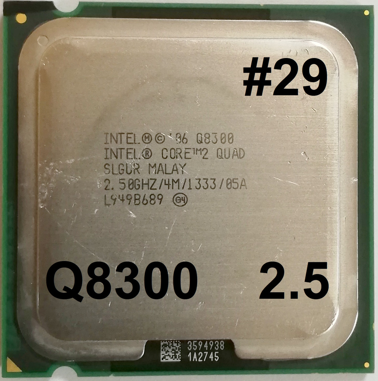 Процесор ЛОТ#28 Intel Core 2 Quad Q8300 SLGUR 2.5 GHz 4M Cache 1333 MHz FSB Socket 775 Б/У