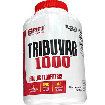 Трибулус Бустер тестостерону SAN Tribuvar 1000 180 таб, фото 2