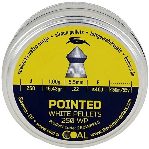 Кулі для пневматики 5.5 мм Coal Pointed 1 гр, 250 шт/уп