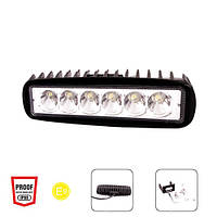 Фара робочого світла WLP-18RT2 SPOT 6Led*3W (158*43*57)/10-30V/18W/6000K (WLP-18RT2)