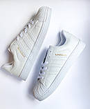Кросівки чоловічі суперстар Adidas Superstar білі Київ, фото 5