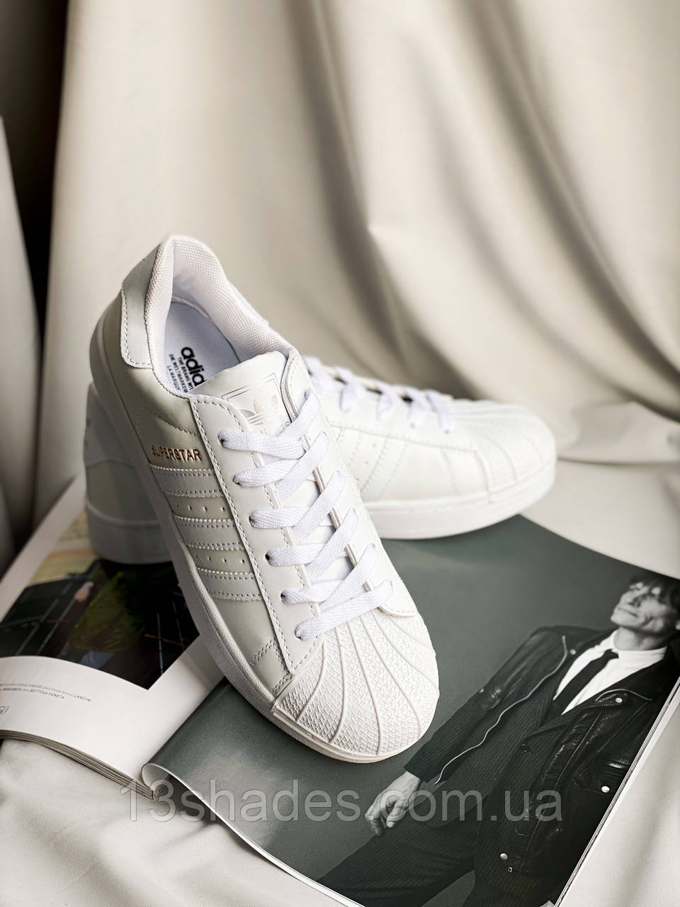 Кросівки чоловічі суперстар Adidas Superstar білі Київ