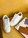 Кросівки чоловічі суперстар Adidas Superstar білі Київ, фото 8