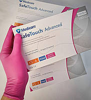 Перчатки нитриловые РОЗОВЫЕ (Маджента) р-р XS (Medicom SafeTouch Advanced ) 100шт/уп.