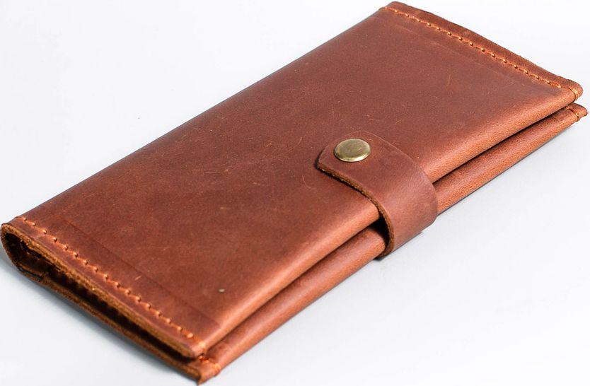 Мужское кожаное портмоне Manufatto коричневый, фото 1