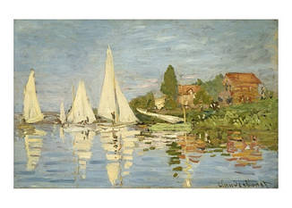 Листівка Claude Monet - Regattas at Argenteuil, 1872