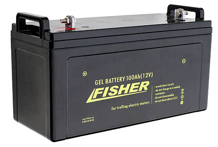 Електромотор човновий Fisher 36 + акумулятор gel 100ah, фото 2