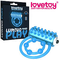 Виброкольцо двойное на член Lumino Play "vibrating  penis ring" от LoveToy (светятся в темноте)