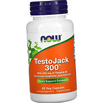 Бустер тестостерону NOW Testo Jack 300 60 капс Топ продаж, фото 2