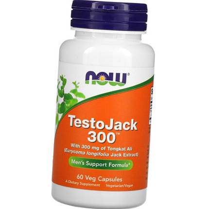 Бустер тестостерону NOW Testo Jack 300 60 капс Топ продаж, фото 2