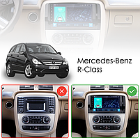 Штатна магнітола Lesko для Mercedes-Benz R-Клас I 2005-2007 екран 9" 2/32Gb/ Wi-Fi GPS Optima 14 шт., фото 4