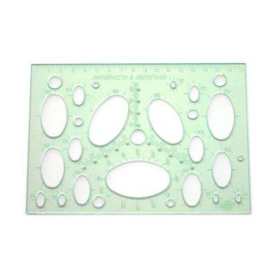 Трафарет окружностей в изометрии 180х25 ТИ-1