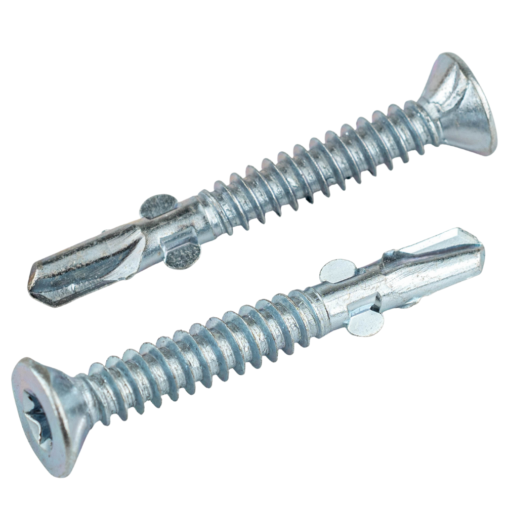 Саморіз-флюгель 6.3х50 зі свердлом з крильцями для кріплення дерева до металу Red Mark, 250 шт, фото 1