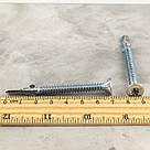 Саморіз-флюгель 6.3х70 зі свердлом з крильцями для кріплення дерева до металу Metrex, 50 шт, фото 4