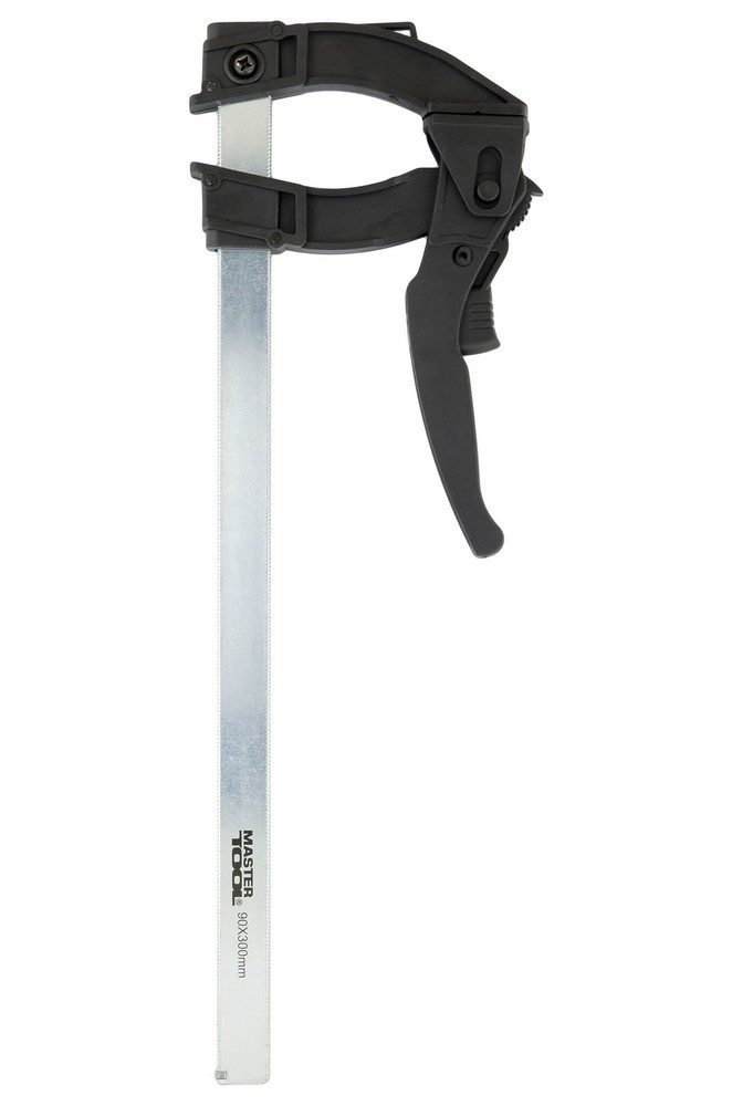 Струбцина рейкова швидкозатискний MASTERTOOL тип "F" 300х90 мм сила затиснення 600 Н 07-0015, фото 1