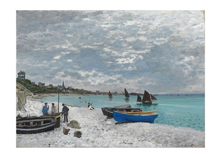 Листівка Claude Monet - The Beach at Sainte-Adresse, 1867, фото 1