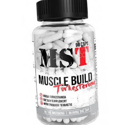 Трибулус ЗМА Бустер тестостерону MST Muscle Build Turkesterone 90 капс, фото 4