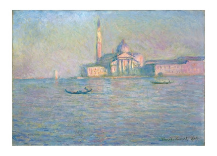 Открытка Claude Monet - The Church of San Giorgio Maggiore, Venice, 1908, фото 1