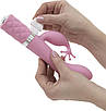 Розкішний вібратор-кролик Pillow Talk - Kinky Pink з кристалом Swarovski, потужний, фото 6
