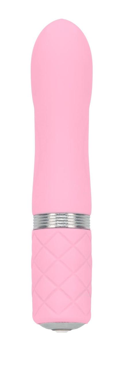 Розкішний вібратор PILLOW TALK - Flirty Pink з кристалом Swarovski, гнучка голівка