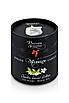 Масажна свічка Plaisirs Secrets White Tea (80 мл) подарункова упаковка, керамічний посуд, фото 3