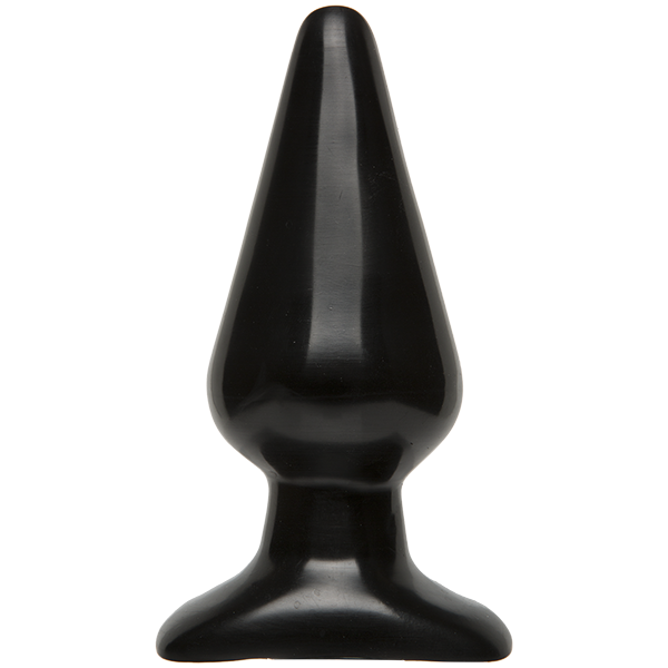 Анальна пробка Doc Johnson Smooth Classic Large — Black, макс. діаметр 5,7 см