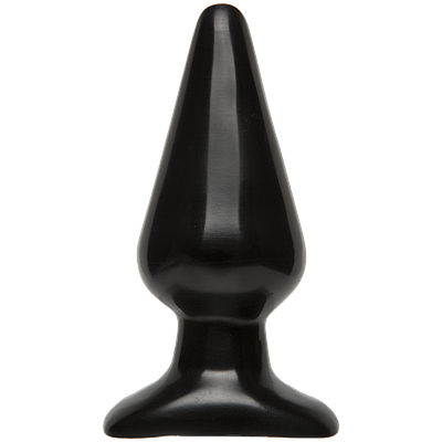 Анальна пробка Doc Johnson Smooth Classic Large — Black, макс. діаметр 5,7 см