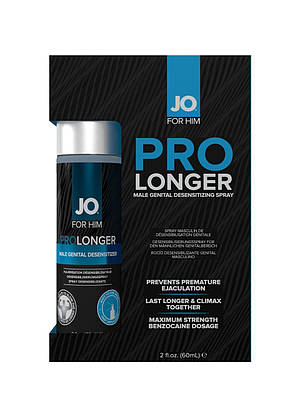 Пролонгує спрей System JO Prolonger Spray with Анестезин (60 мл) не містить мінеральних масел