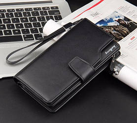 Чоловічий клатч Baellerry чорний — стильне портмоне з якісної шкіри