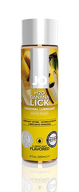 Змазка на водній основі System JO H2O - Banana Lick (120 мл) без цукру, рослинний гліцерин