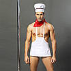 Чоловічий еротичний костюм кухаря "Умілий Джек" S/M: сліпи, фартух, хустка і ковпак, фото 2