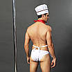 Чоловічий еротичний костюм кухаря "Умілий Джек" S/M: сліпи, фартух, хустка і ковпак, фото 4