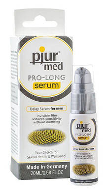 Пролонгує гель pjur MED Prolong Serum 20мл, створює невидиму плівку знижує чутливість