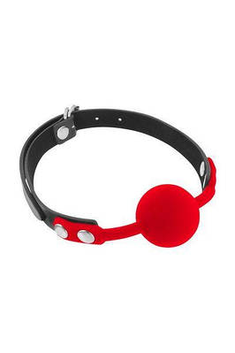 Класичний кляп з силіконовим кулькою Fetish Tentation Silicone Gag Red Ball