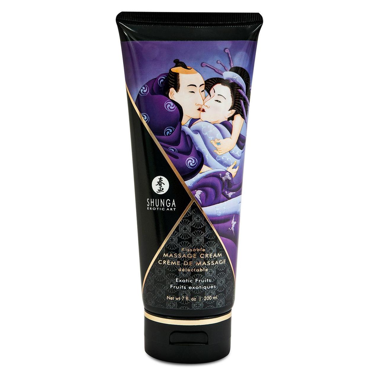 Їстівний масажний крем Shunga Kissable Massage Cream - Exotic Fruits (200 мл)