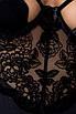 Сорочка приталені TONYA CHEMISE black L/XL - Passion Exclusive, трусики, фото 3