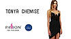 Сорочка приталені TONYA CHEMISE black L/XL - Passion Exclusive, трусики, фото 4