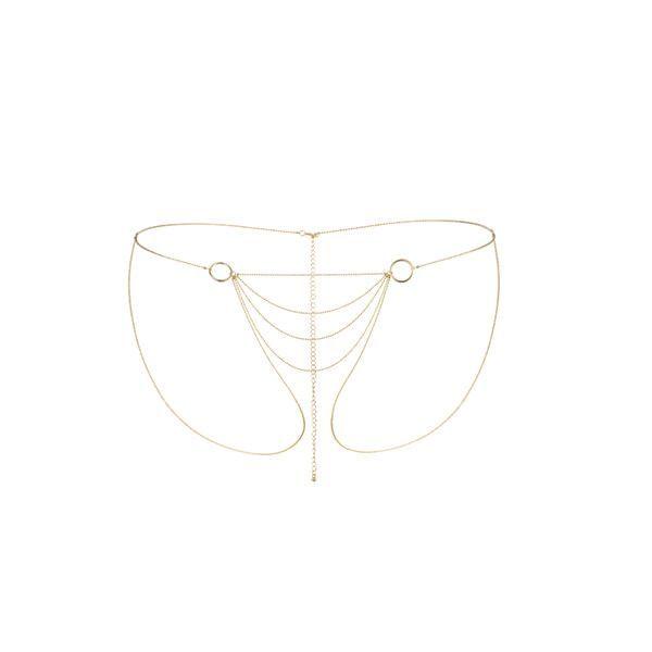 Ланцюжок-трусики Bijoux Indiscrets Magnifique Bikini Chain — Gold, прикраса для тіла