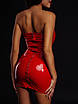 Сукня лаковане червоне "Спокусниця Марго" M, блискавка на всю довжину ззаду, фото 2