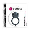 Ерекційне кільце Dorcel Power Clit Black V2 з вібрацією, з язичком зі щіточкою, фото 2