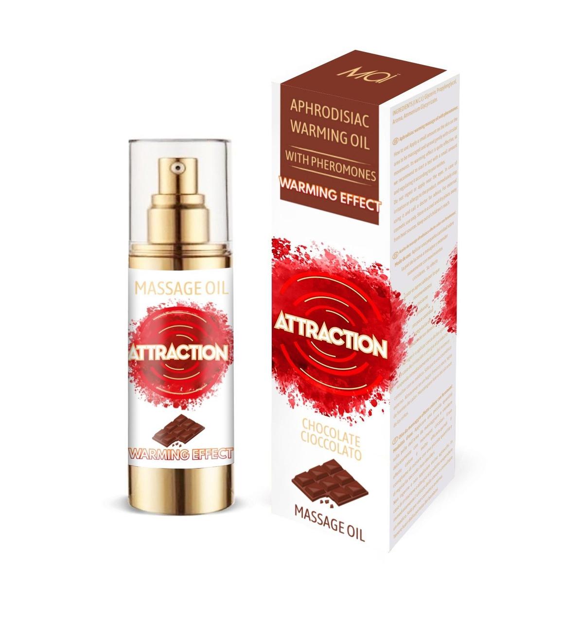 Розігріваючу масажне масло з феромонами MAI PHEROMON MASSAGE OIL - CHOCOLATE (30 мл)