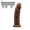 Фалоімітатор SilexD Henry Brown (MODEL 2 size 7,5 in), двошаровий, силікон+Silexpan, діаметр 4,8 см, фото 3