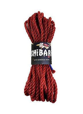 Джутова мотузка для Шибарі Feral Feelings Shibari Rope, 8 м червона