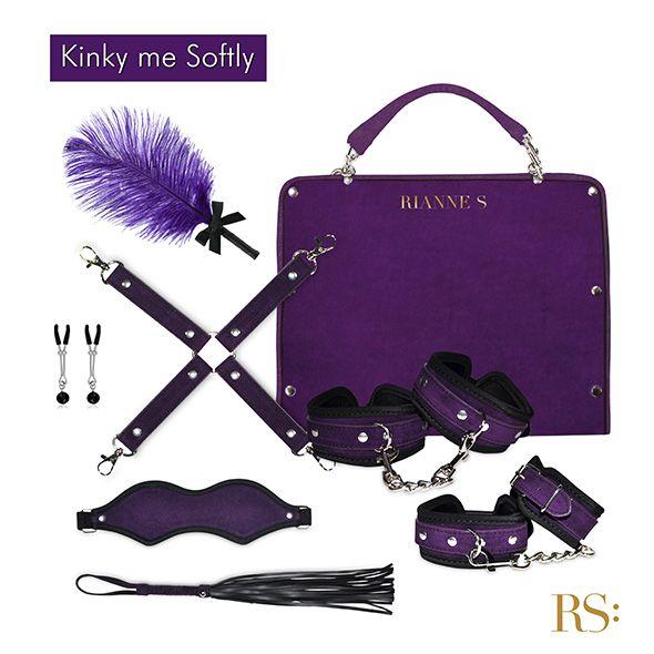 Подарунковий набір для BDSM RIANNE S - Kinky Me Softly Purple: 8 предметів для задоволення
