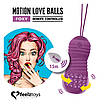 Вагінальні кульки з перловим масажем FeelzToys Motion Love Balls Foxy з пультом ДУ, 7 режимів, фото 2